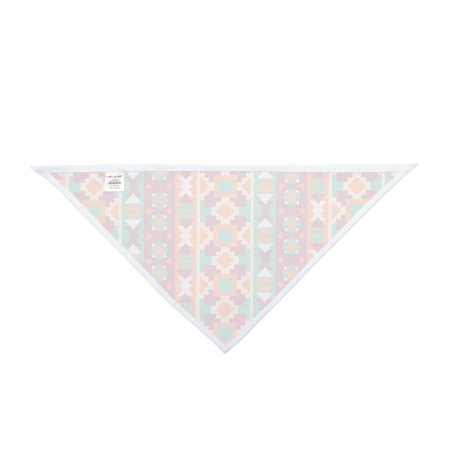 Give your dog a modern and stylish edge with our Geometric Vibes Dog Bandana/Wild Rag. The geometrical pattern in bold colors adds a contemporary flair. Crafted from soft-spun polyester, this wild rag ensures comfort and durability. Make a statement on every outing with this exclusive design, available only at Eliza Singer.