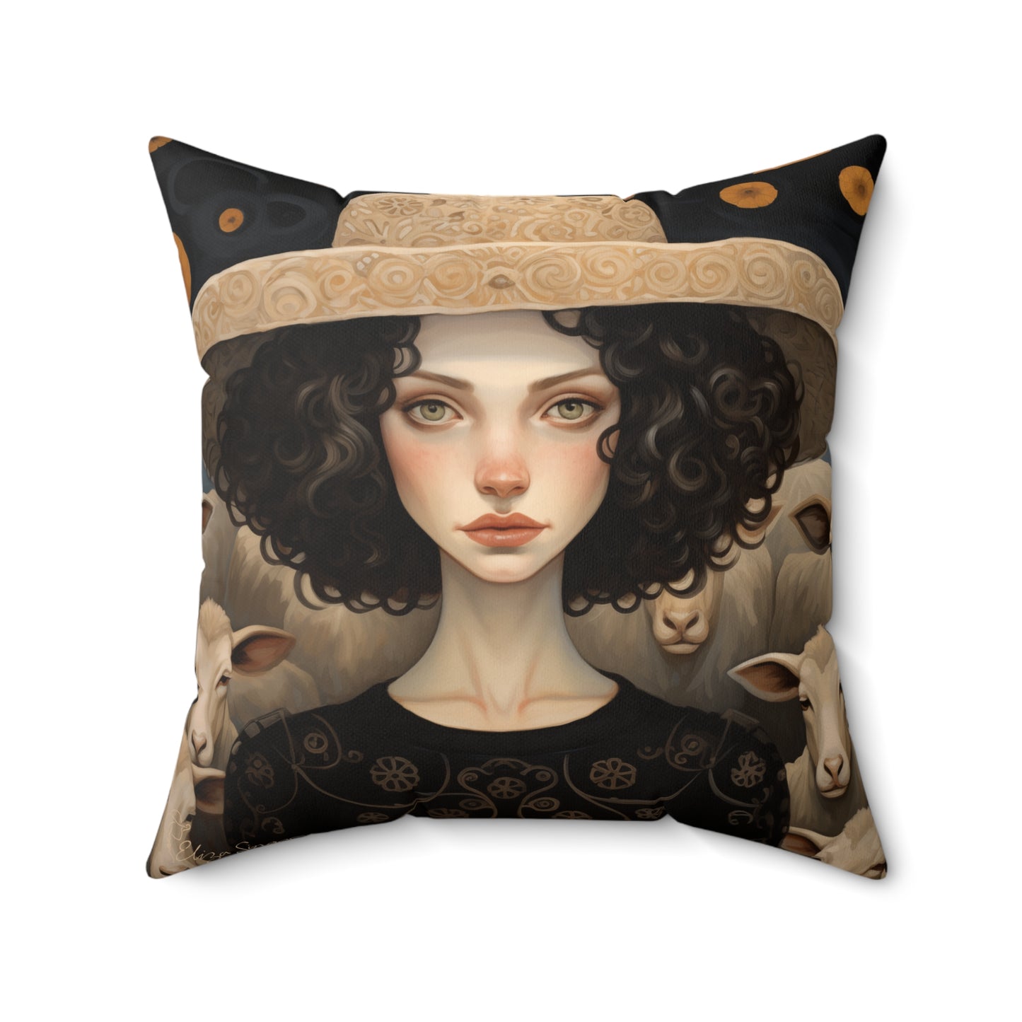 Inspiring Iris Indoor pillow