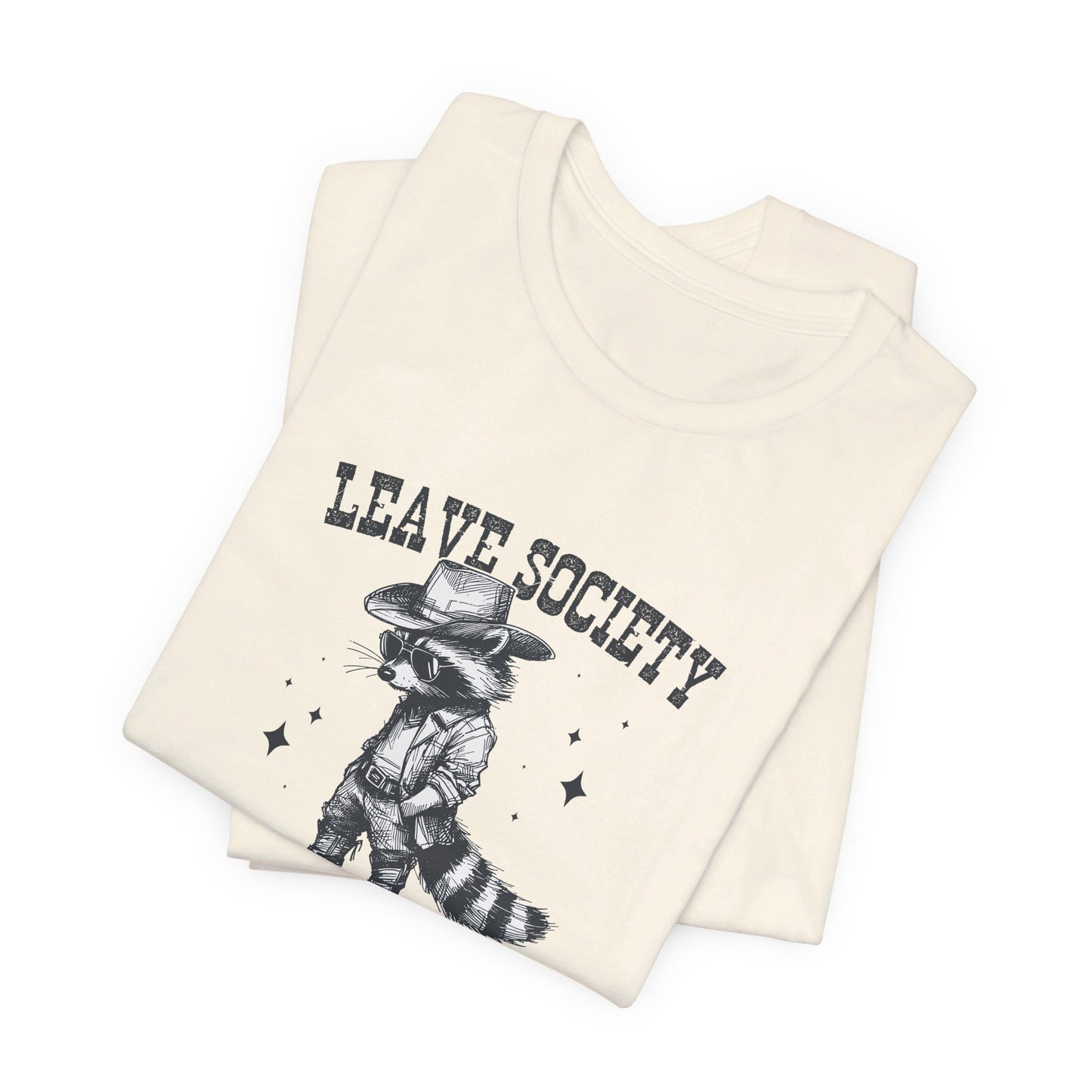 Lone Ranger: Bella Canvas T-shirt with Cowboy Raccoon