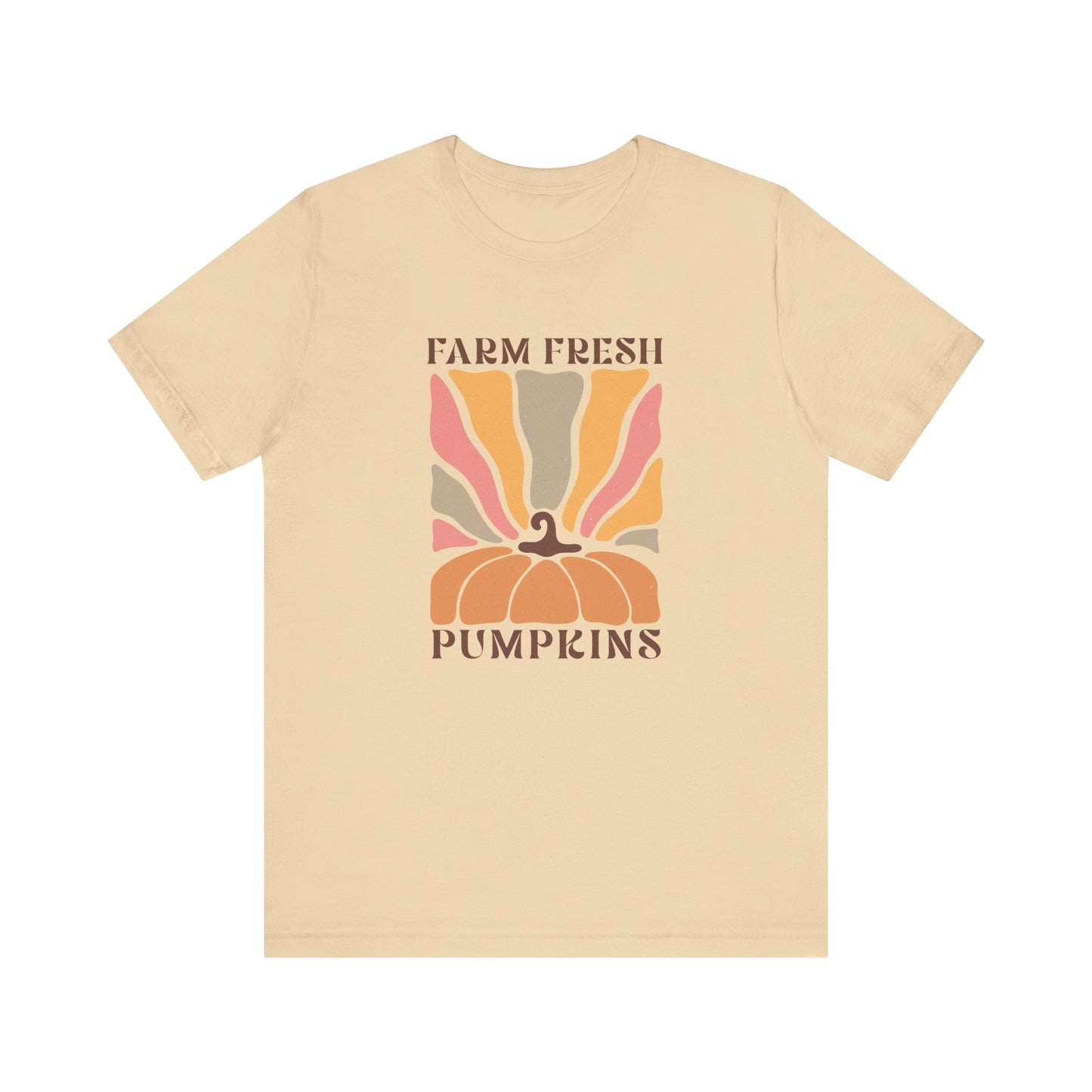 Farm Fresh Pumpkins: Retro Fall Bella Canvas T-shirt