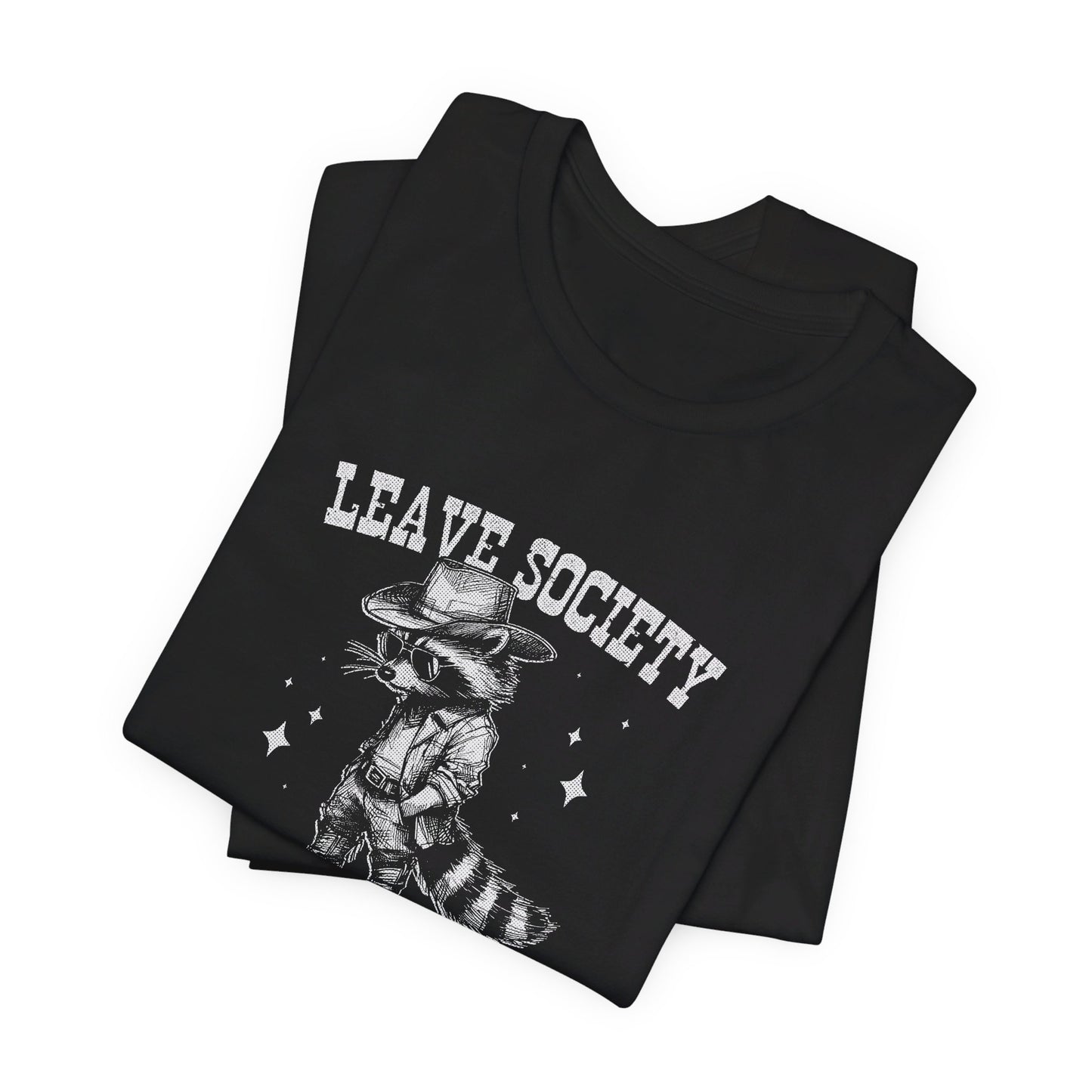 Lone Ranger: Bella Canvas T-shirt with Cowboy Raccoon