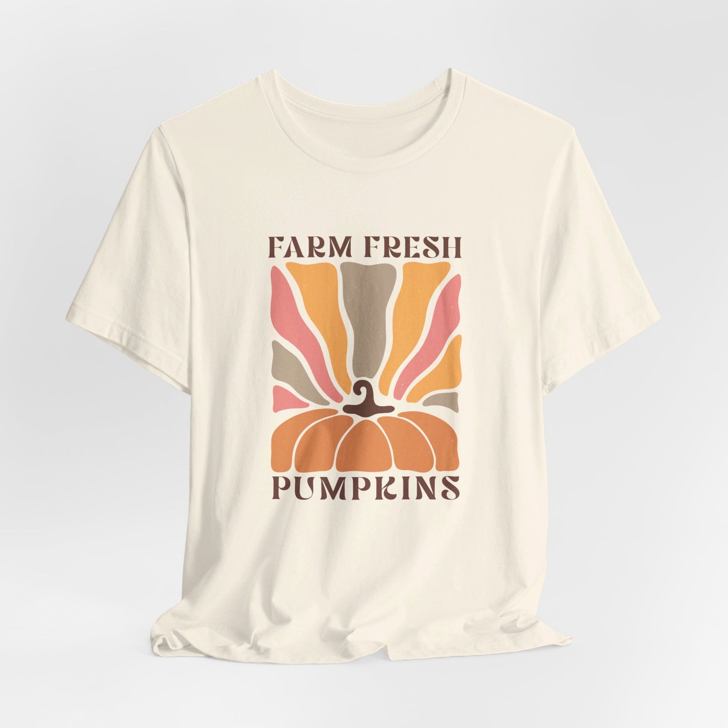 Farm Fresh Pumpkins: Retro Fall Bella Canvas T-shirt