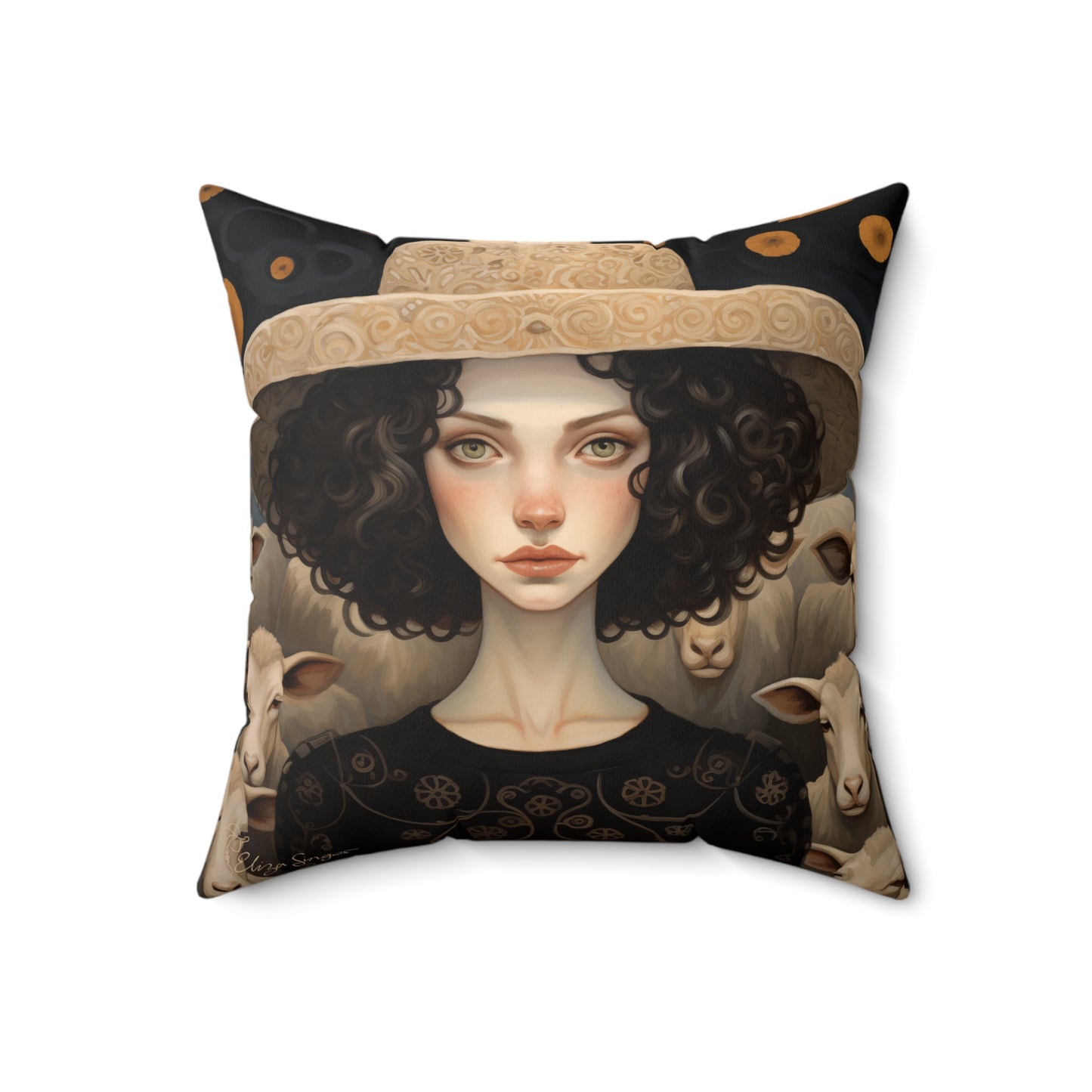 Inspiring Iris Indoor pillow