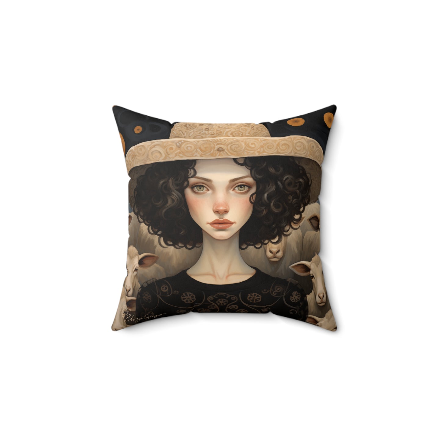 Inspiring Iris Indoor pillow