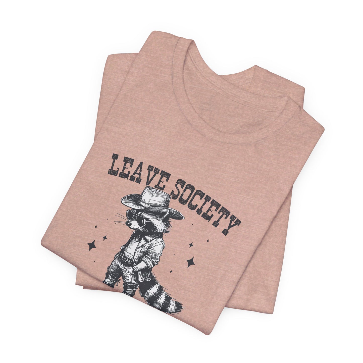 Lone Ranger: Bella Canvas T-shirt with Cowboy Raccoon