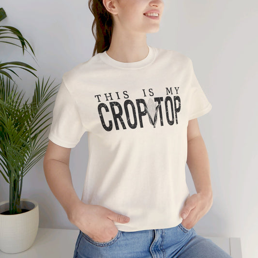 Corn Crop: Bella Canvas T-shirt with Corn Head and Slogan