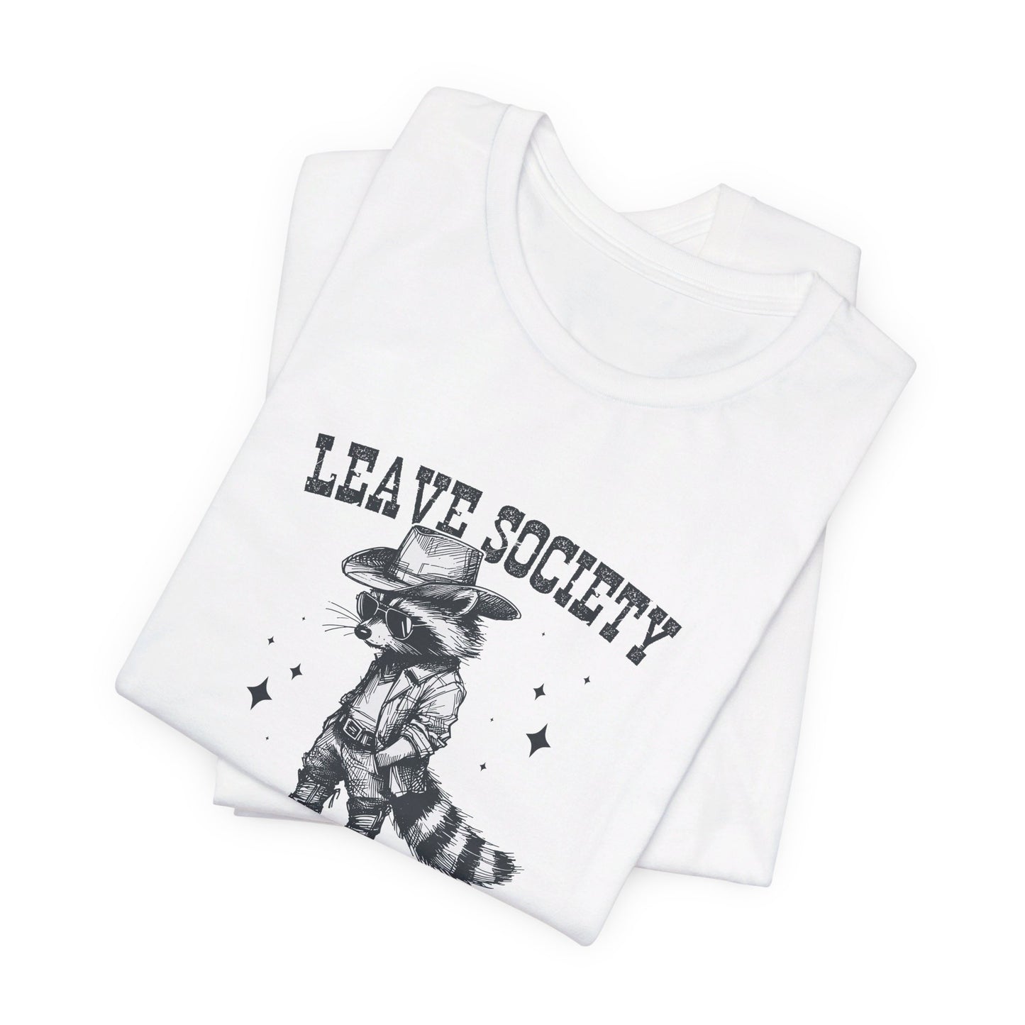 Lone Ranger: Bella Canvas T-shirt with Cowboy Raccoon