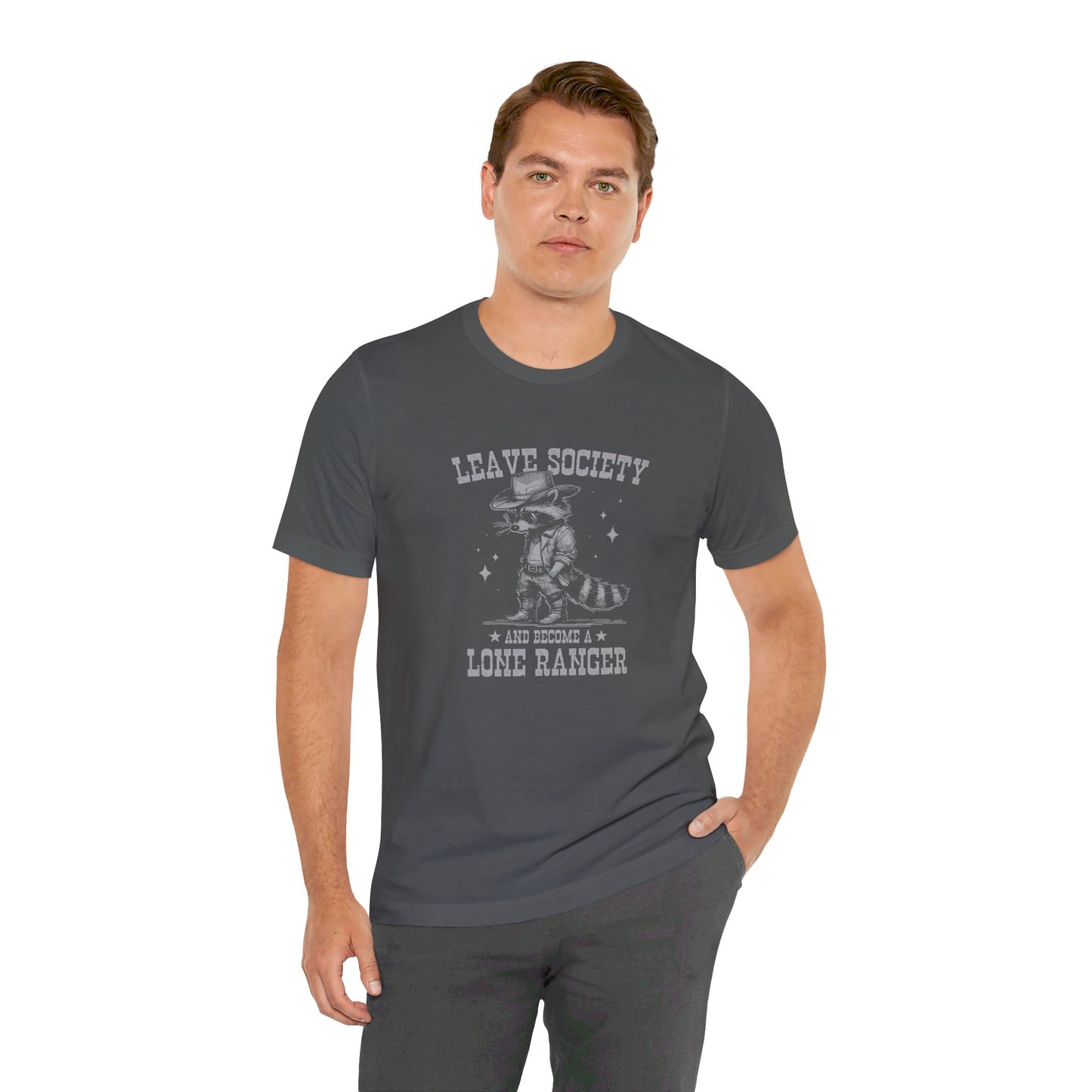 Lone Ranger: Bella Canvas T-shirt with Cowboy Raccoon