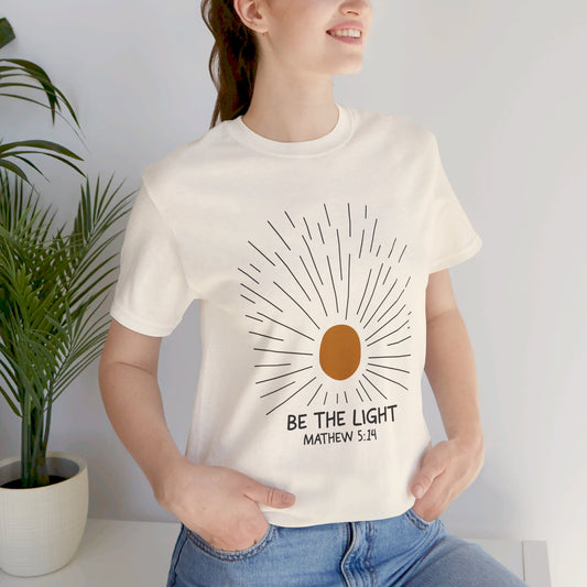 Be the Light: Minimalistic Sun Bella Canvas T-shirt