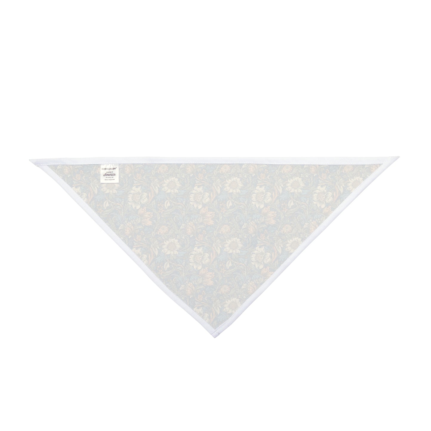 Embrace a touch of classic elegance with our Foliage Elegance Dog Bandana/Wild Rag. The William Morris style pattern in shades of denim and sand adds a timeless and sophisticated look. Crafted from soft-spun polyester, this wild rag ensures comfort and style. Also available for humans, exclusively at Eliza Singer.