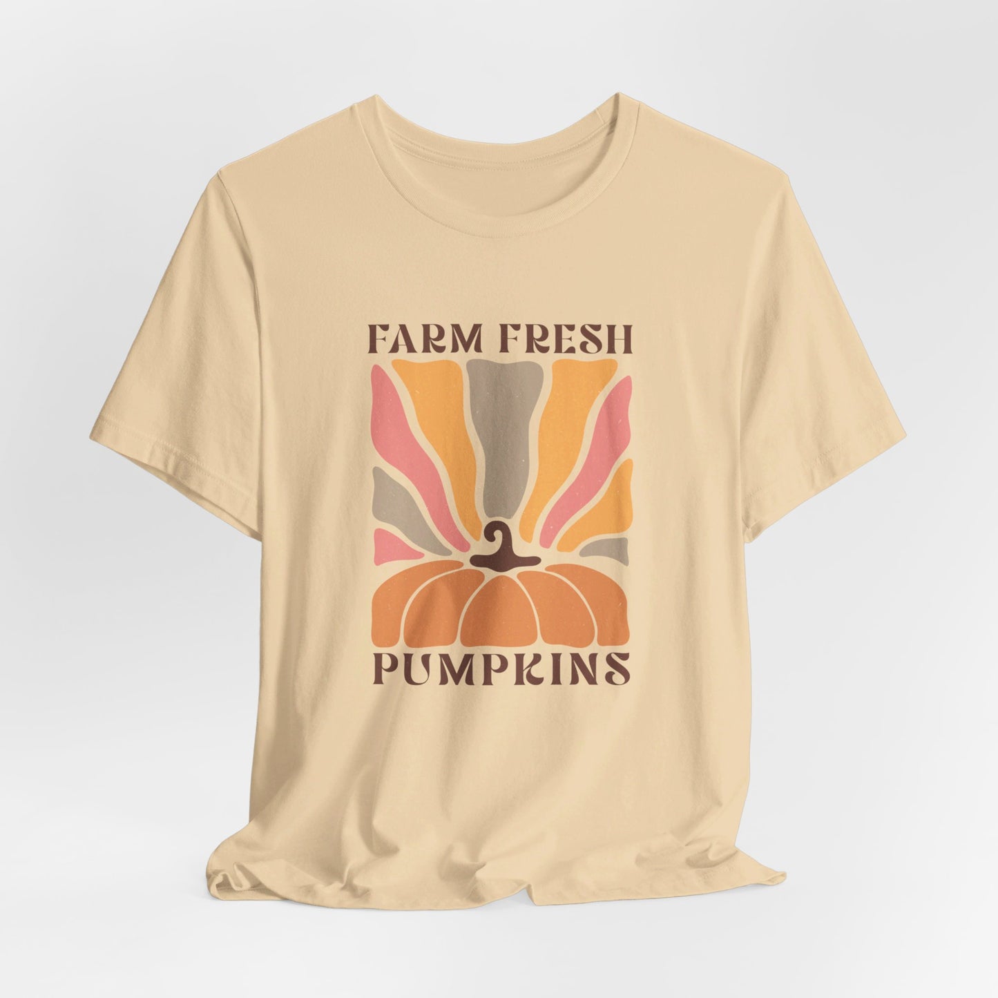 Farm Fresh Pumpkins: Retro Fall Bella Canvas T-shirt