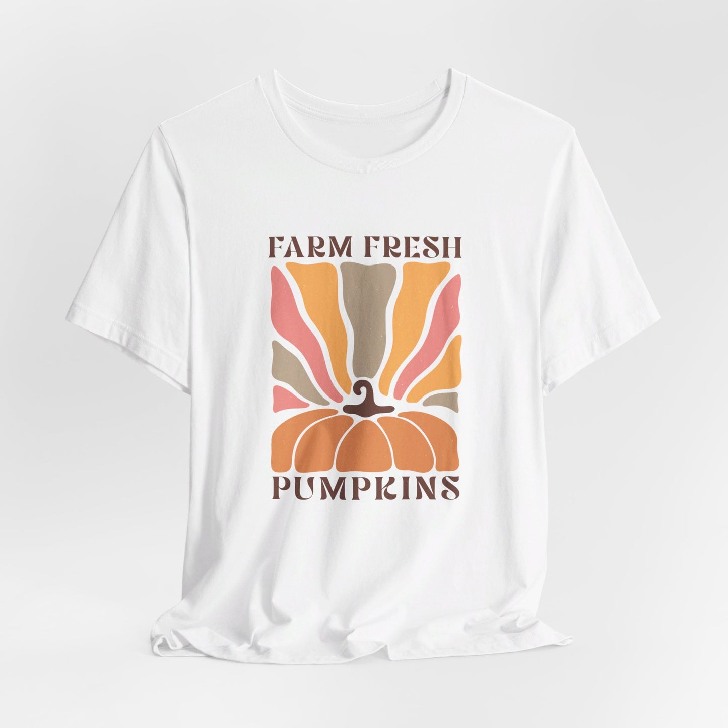 Farm Fresh Pumpkins: Retro Fall Bella Canvas T-shirt