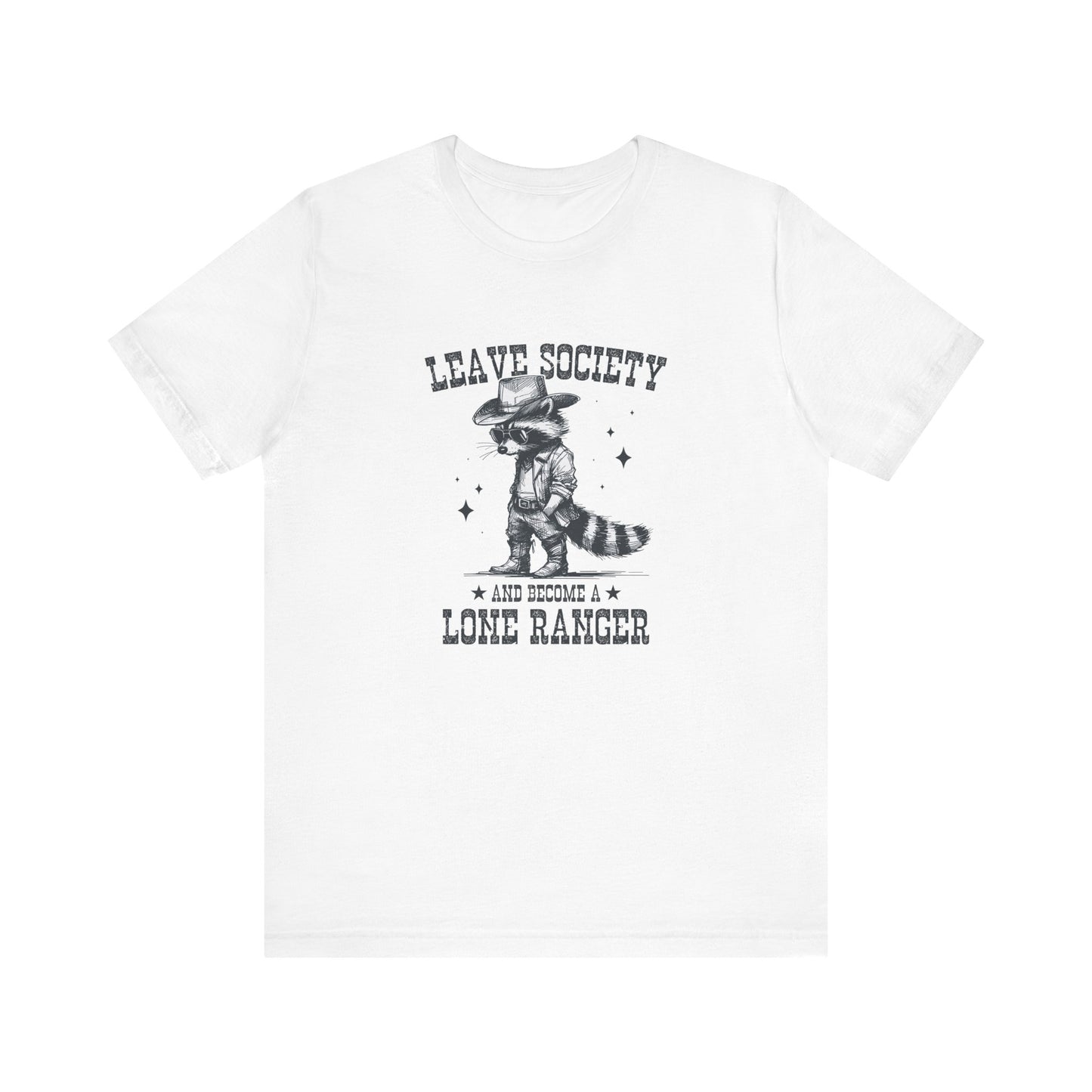 Lone Ranger: Bella Canvas T-shirt with Cowboy Raccoon