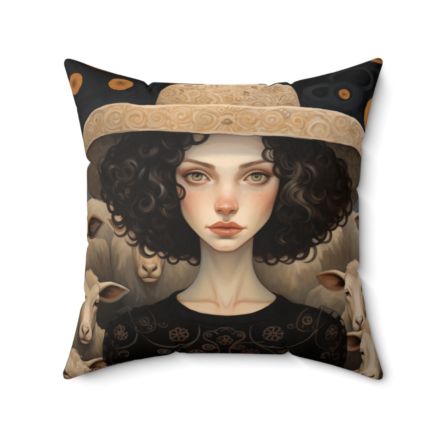 Inspiring Iris Indoor pillow