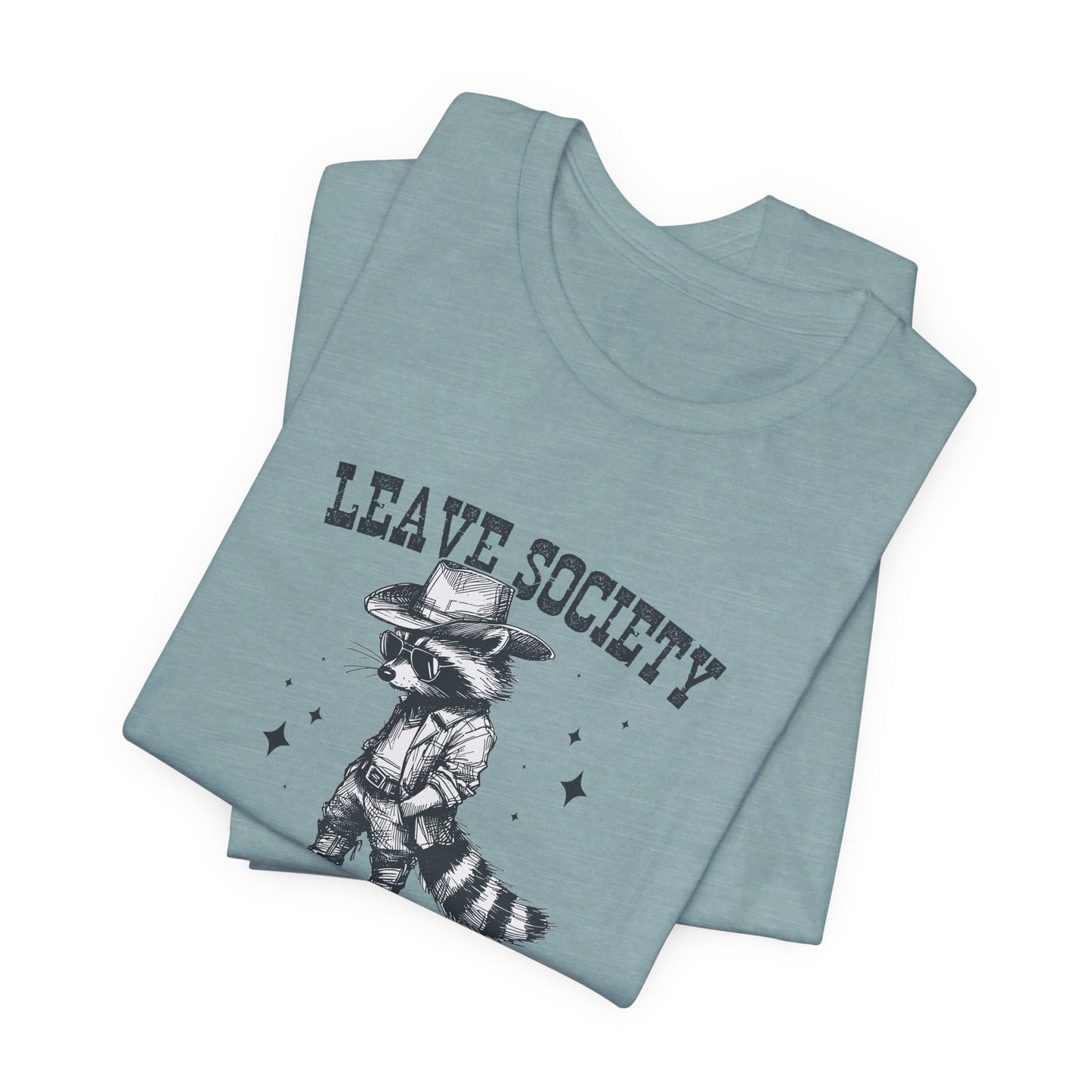 Lone Ranger: Bella Canvas T-shirt with Cowboy Raccoon