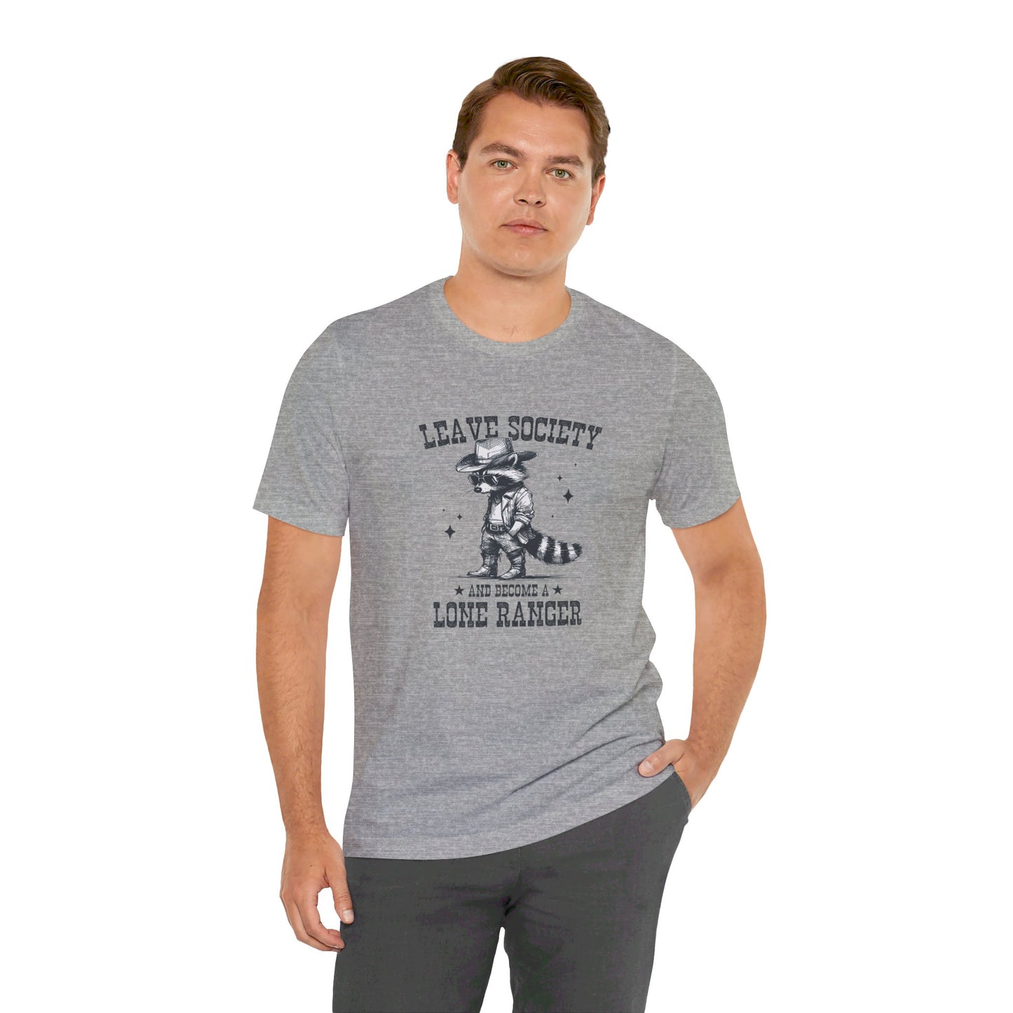 Lone Ranger: Bella Canvas T-shirt with Cowboy Raccoon