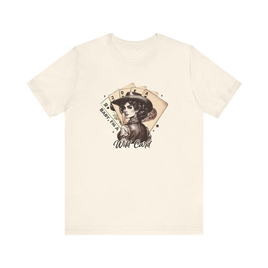 Wild Card: Bella Canvas T-shirt with Vintage Cowgirl