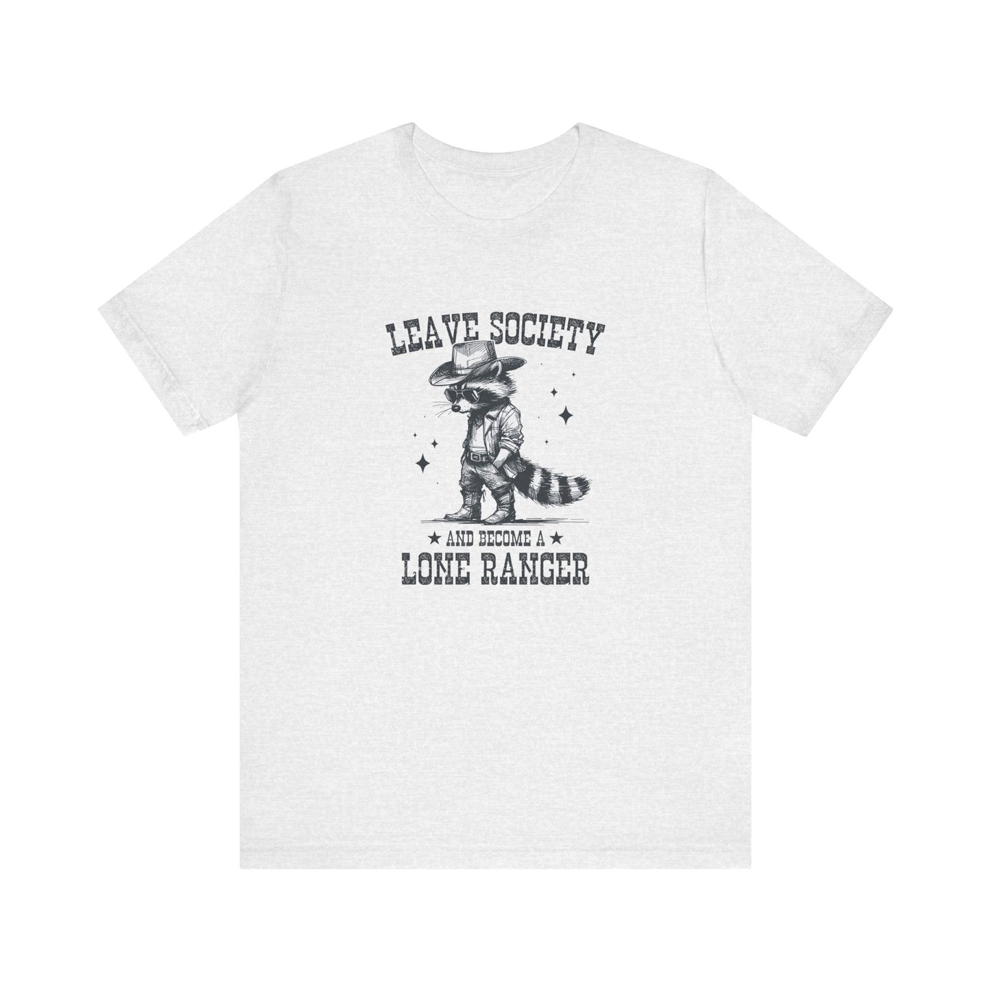 Lone Ranger: Bella Canvas T-shirt with Cowboy Raccoon