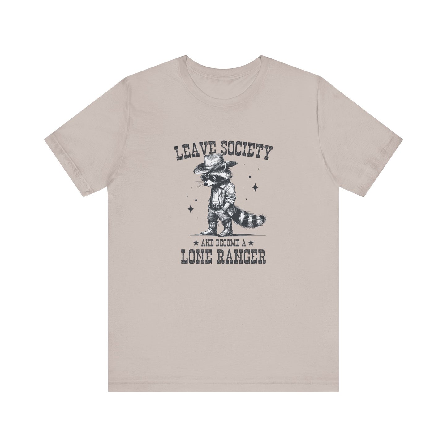 Lone Ranger: Bella Canvas T-shirt with Cowboy Raccoon