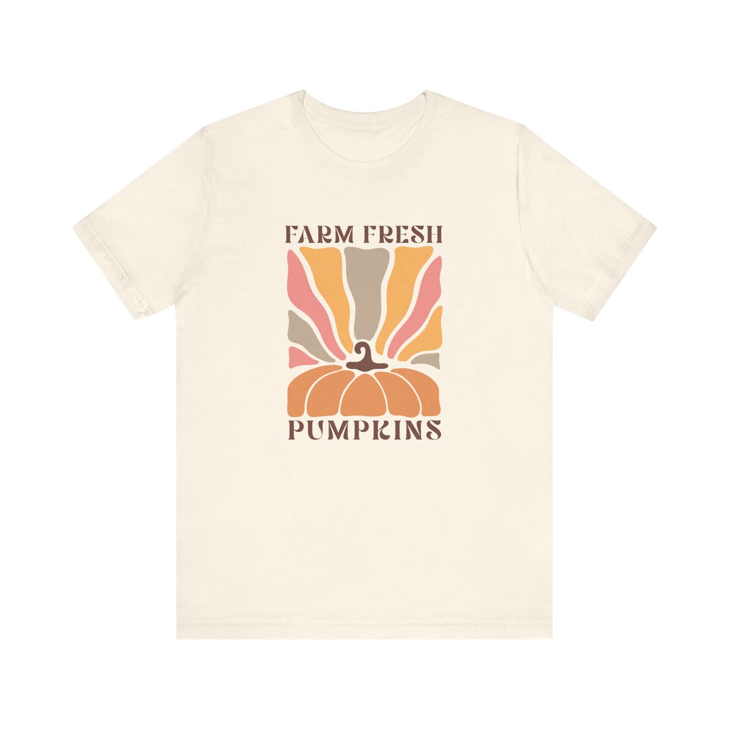 Farm Fresh Pumpkins: Retro Fall Bella Canvas T-shirt