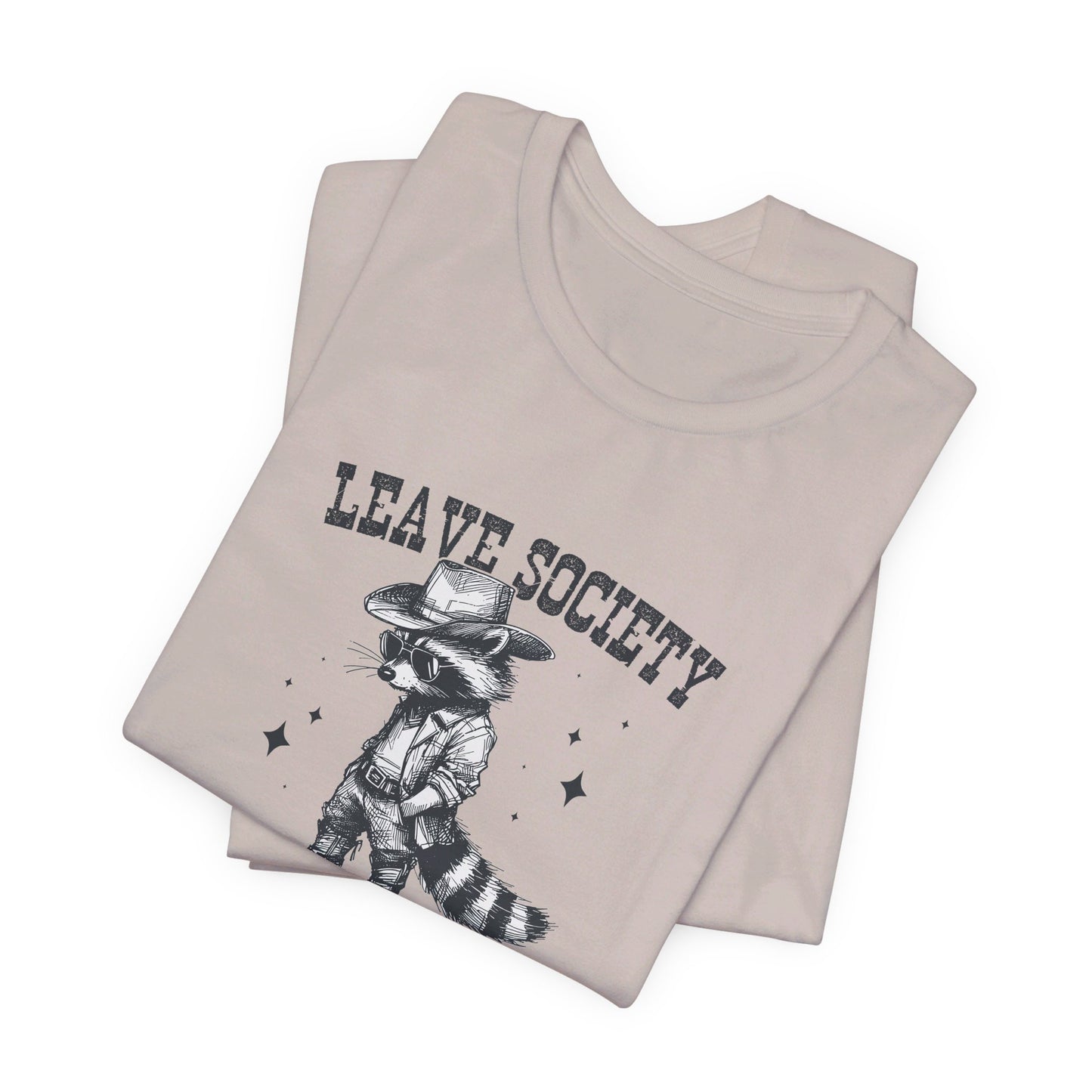 Lone Ranger: Bella Canvas T-shirt with Cowboy Raccoon