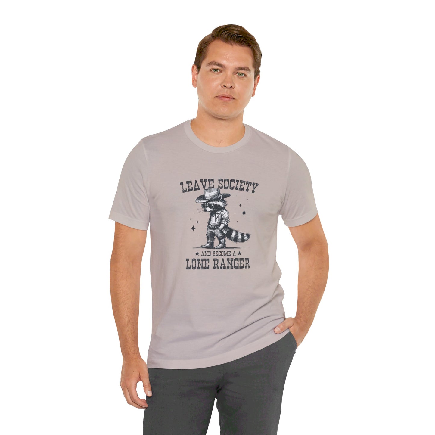 Lone Ranger: Bella Canvas T-shirt with Cowboy Raccoon