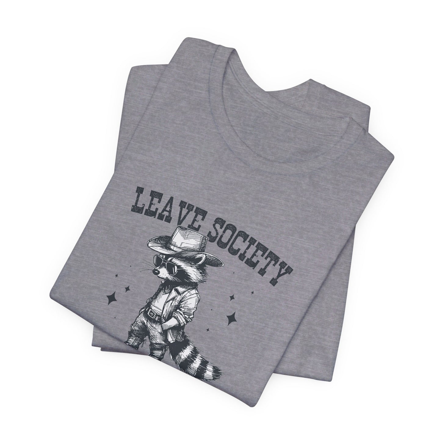 Lone Ranger: Bella Canvas T-shirt with Cowboy Raccoon