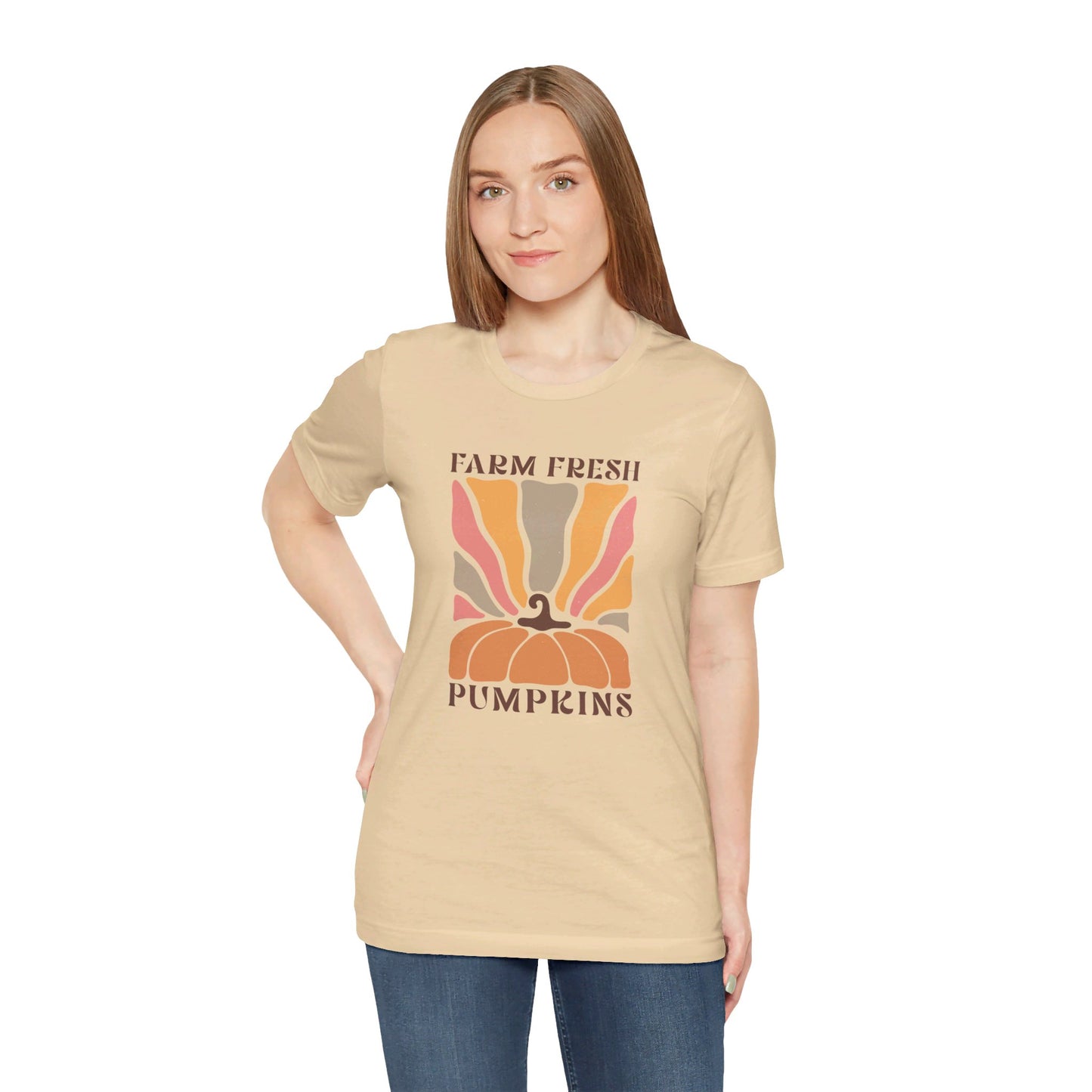 Farm Fresh Pumpkins: Retro Fall Bella Canvas T-shirt