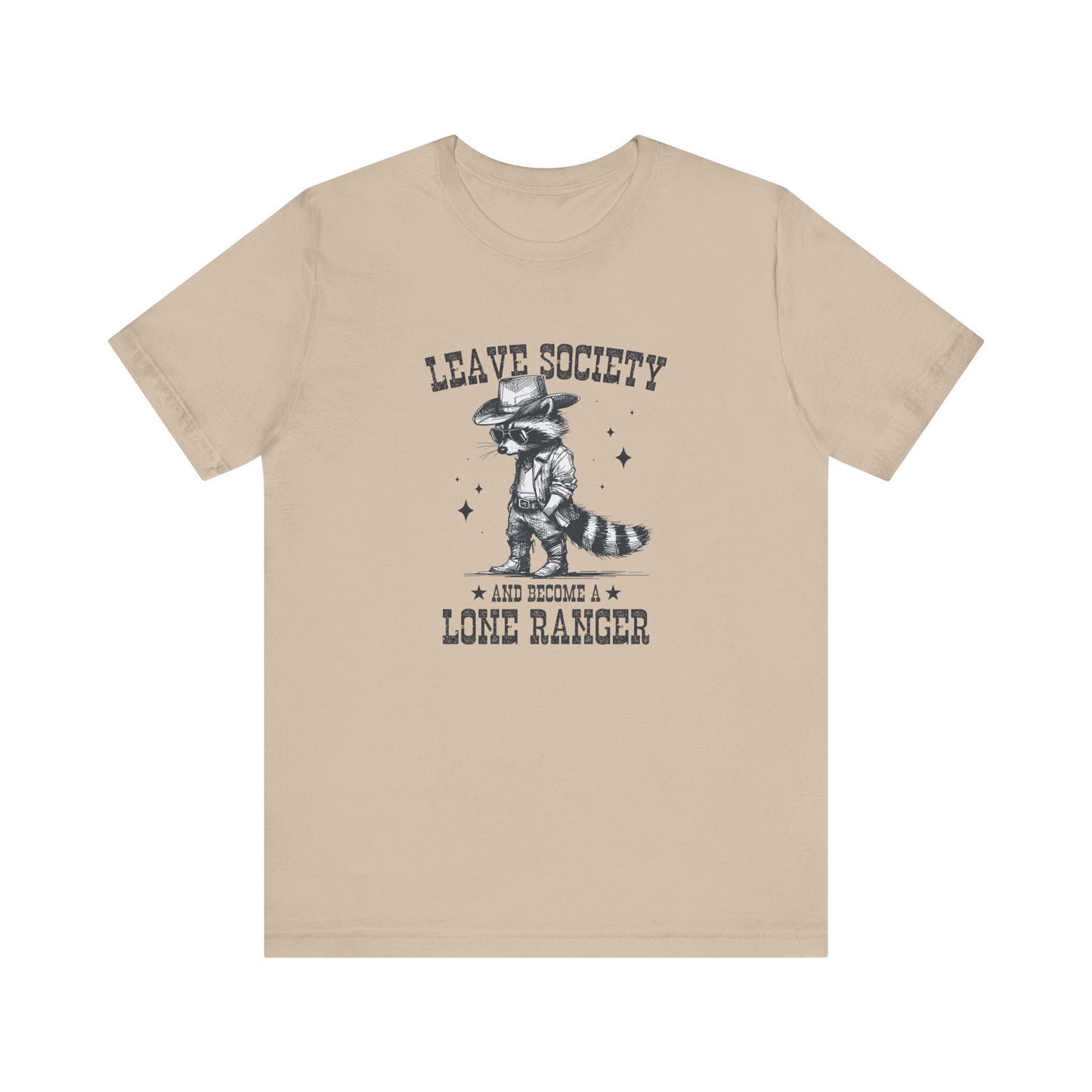 Lone Ranger: Bella Canvas T-shirt with Cowboy Raccoon