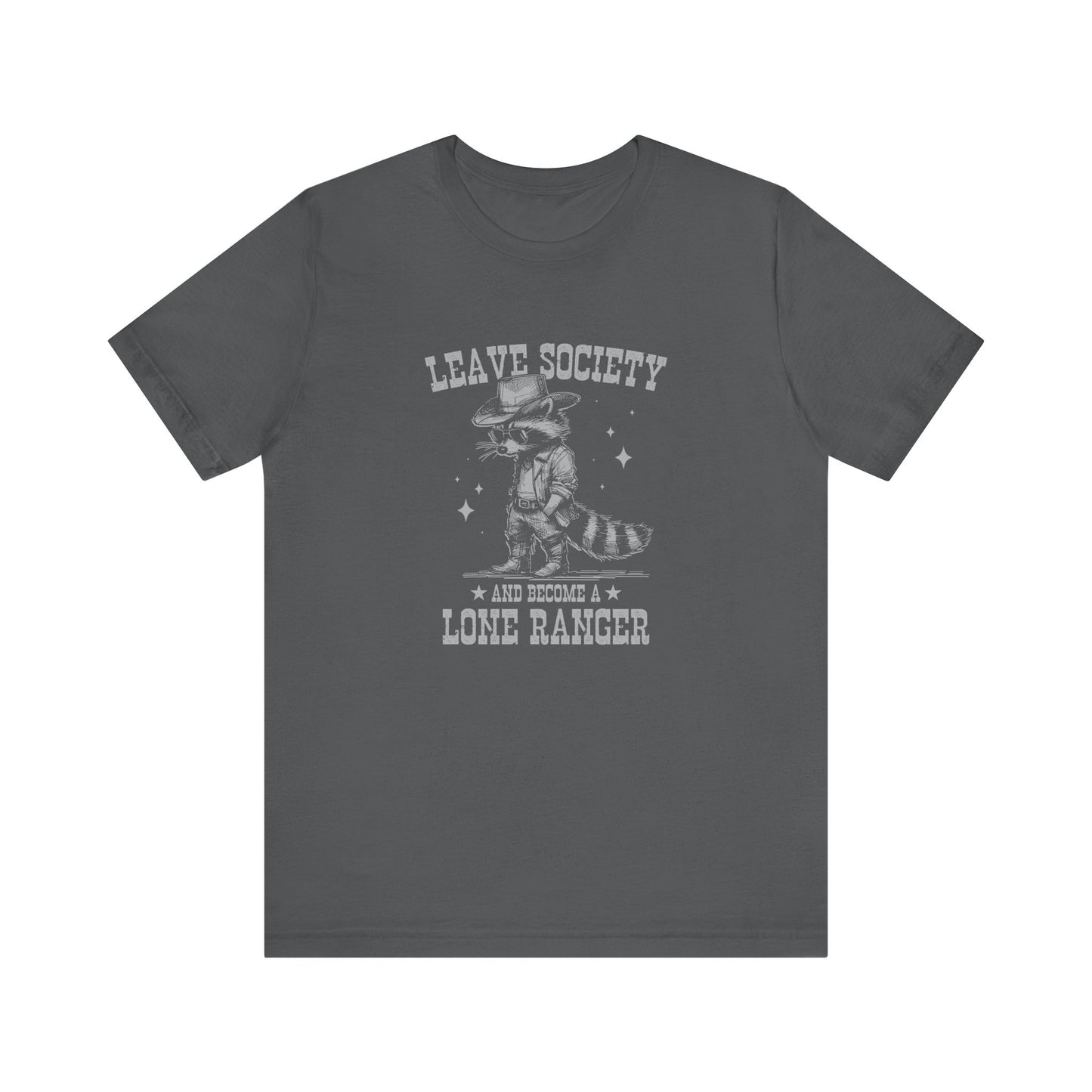 Lone Ranger: Bella Canvas T-shirt with Cowboy Raccoon