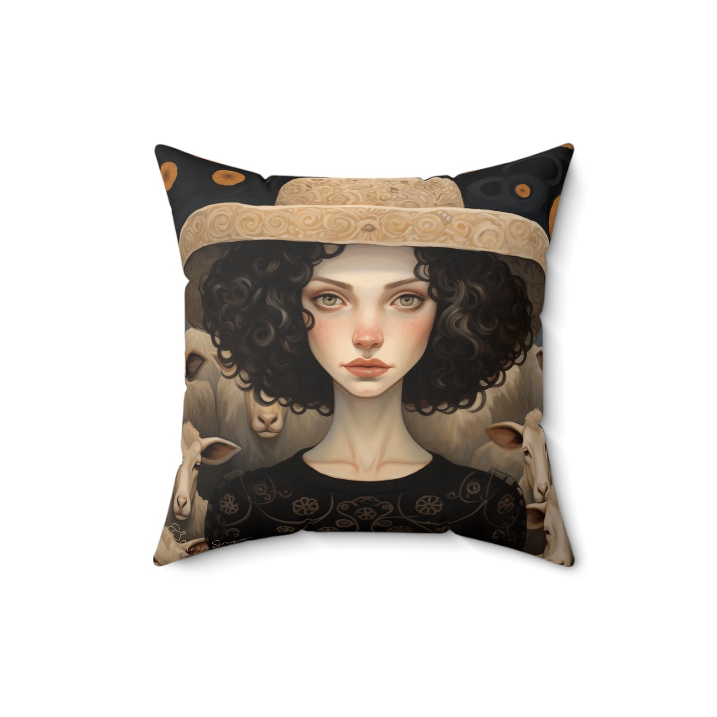 Inspiring Iris Indoor pillow